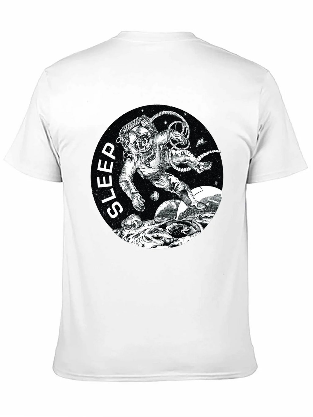 Sleep Astronaut Black T-Shirt product image 2