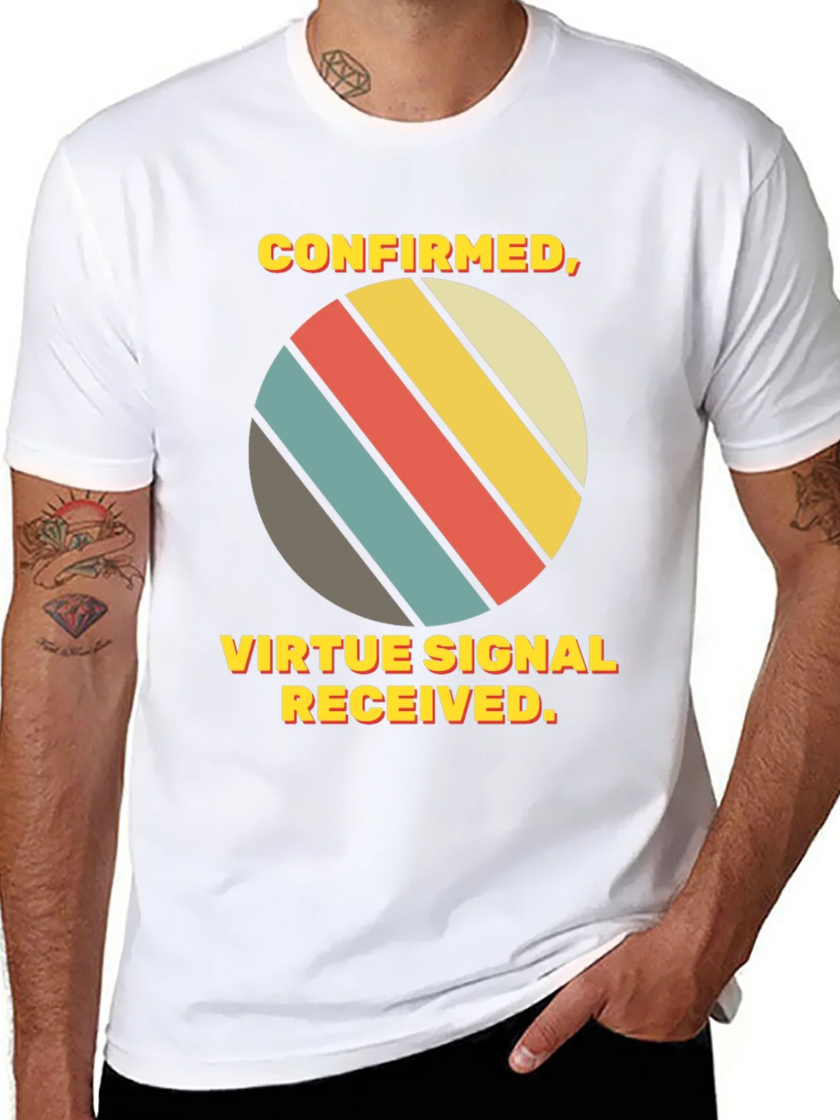 Virtue Signal Received T-Shirt - Retro Style product image 10