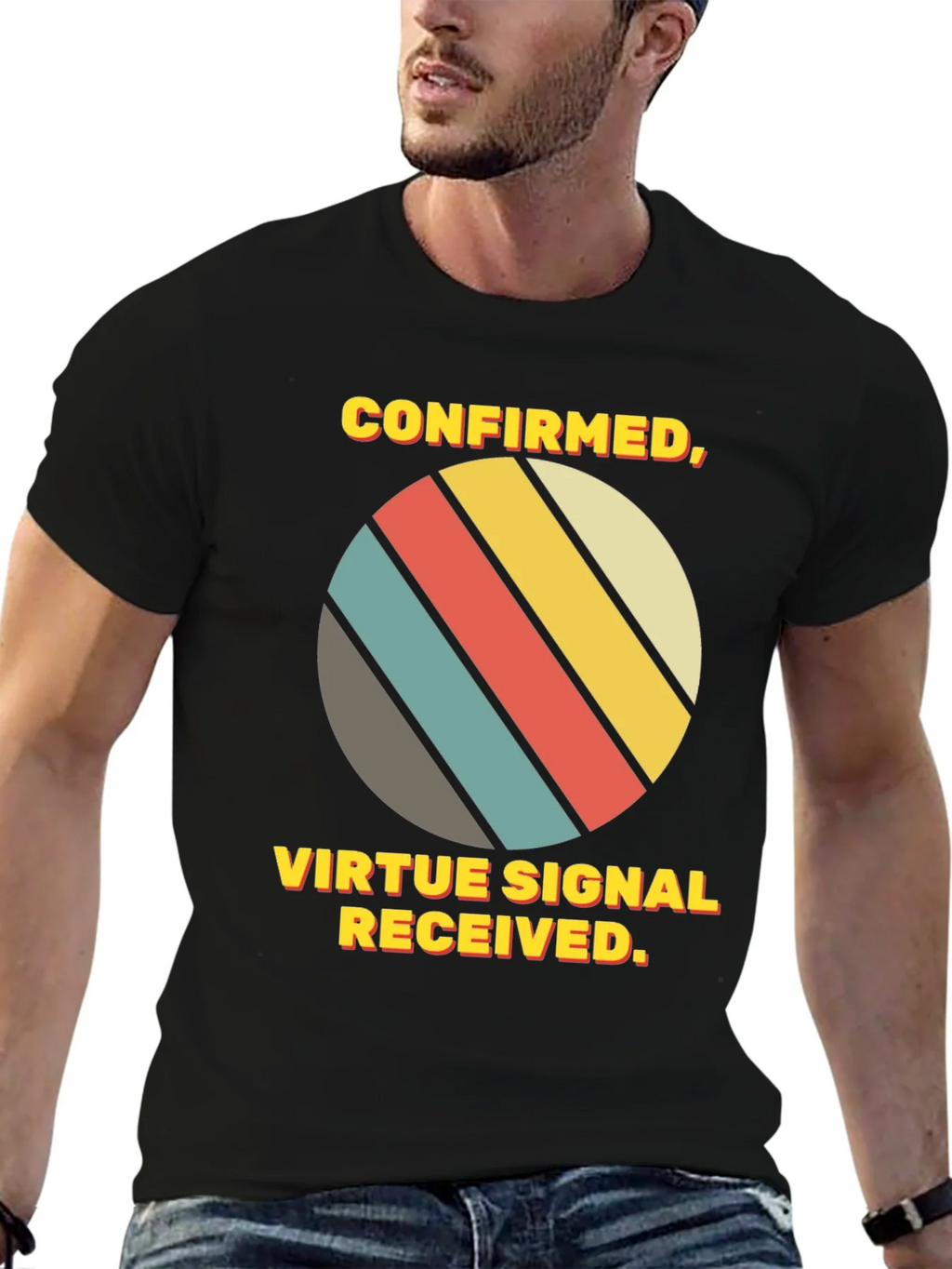 Virtue Signal Received T-Shirt - Retro Style product image 9