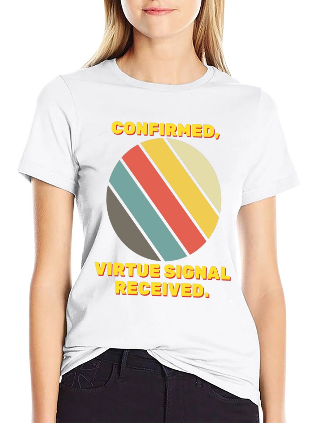Virtue Signal Received T-Shirt - Retro Style product image 11