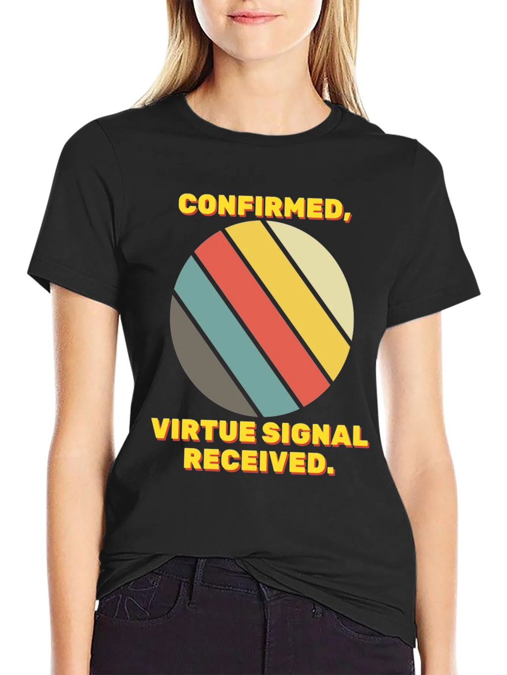 Virtue Signal Received T-Shirt - Retro Style product image 5