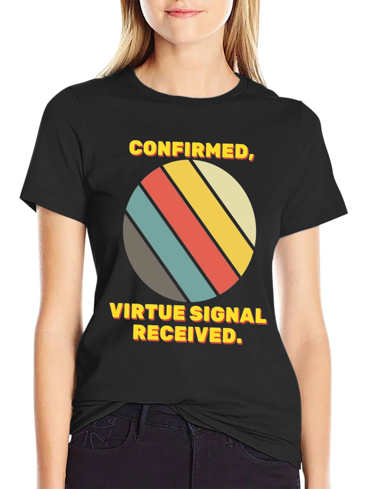 Virtue Signal Received T-Shirt - Retro Style product image 5