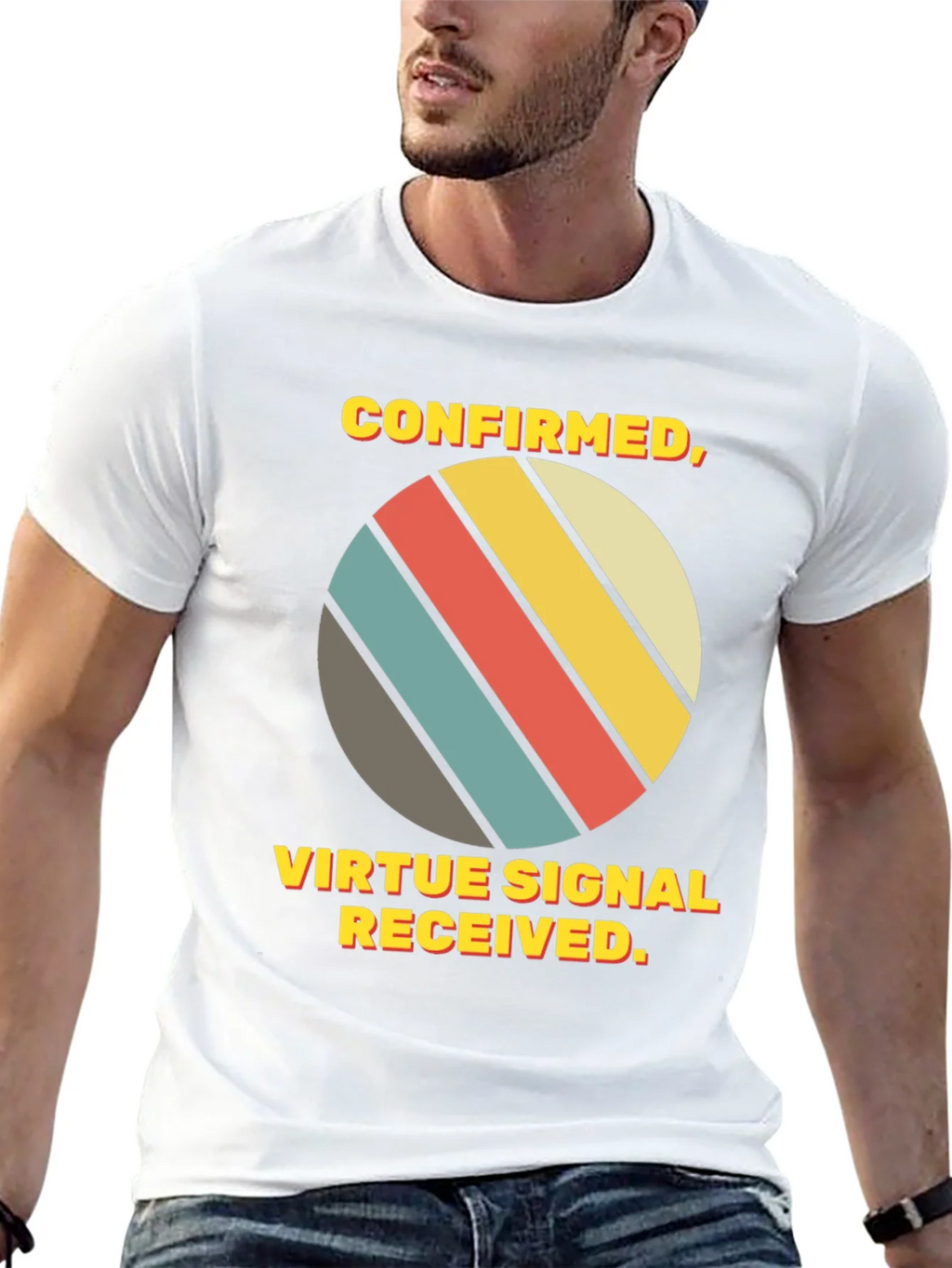 Virtue Signal Received T-Shirt - Retro Style product image 4