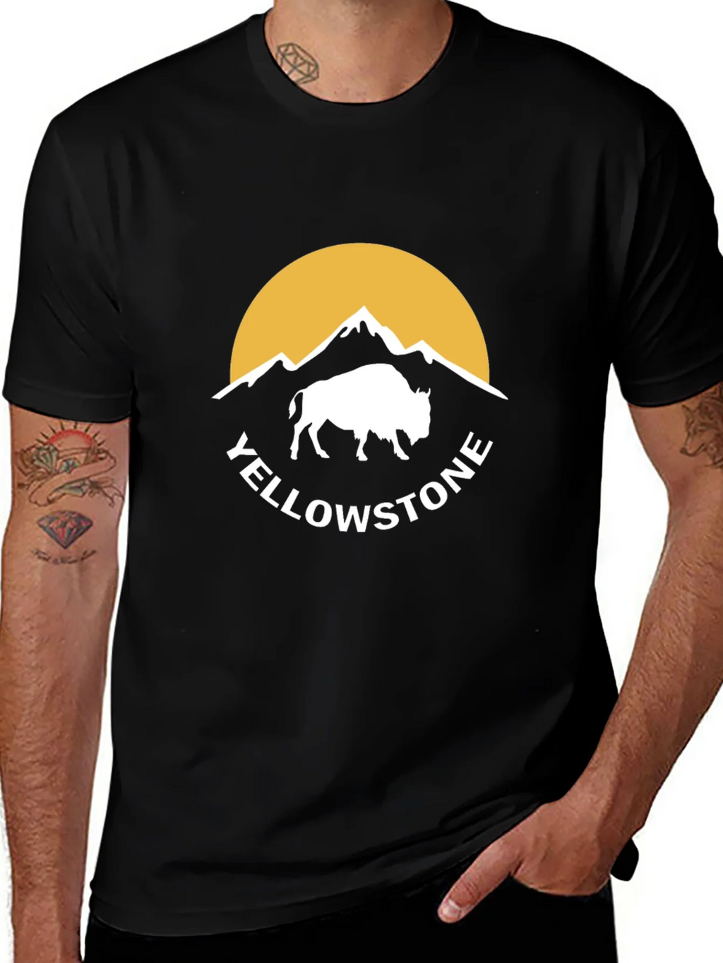 Yellowstone Buffalo Graphic Tee - Black product image 1