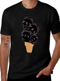 Kitten Ice Cream Cone Graphic Tee product image 1