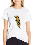 Leopard Lightning Bolt Graphic T-Shirt product image 1
