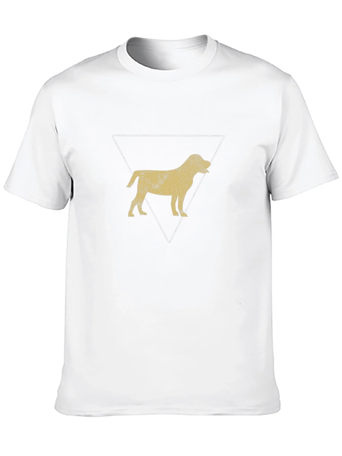 Dog Silhouette Triangle Graphic Tee - Black product image 12