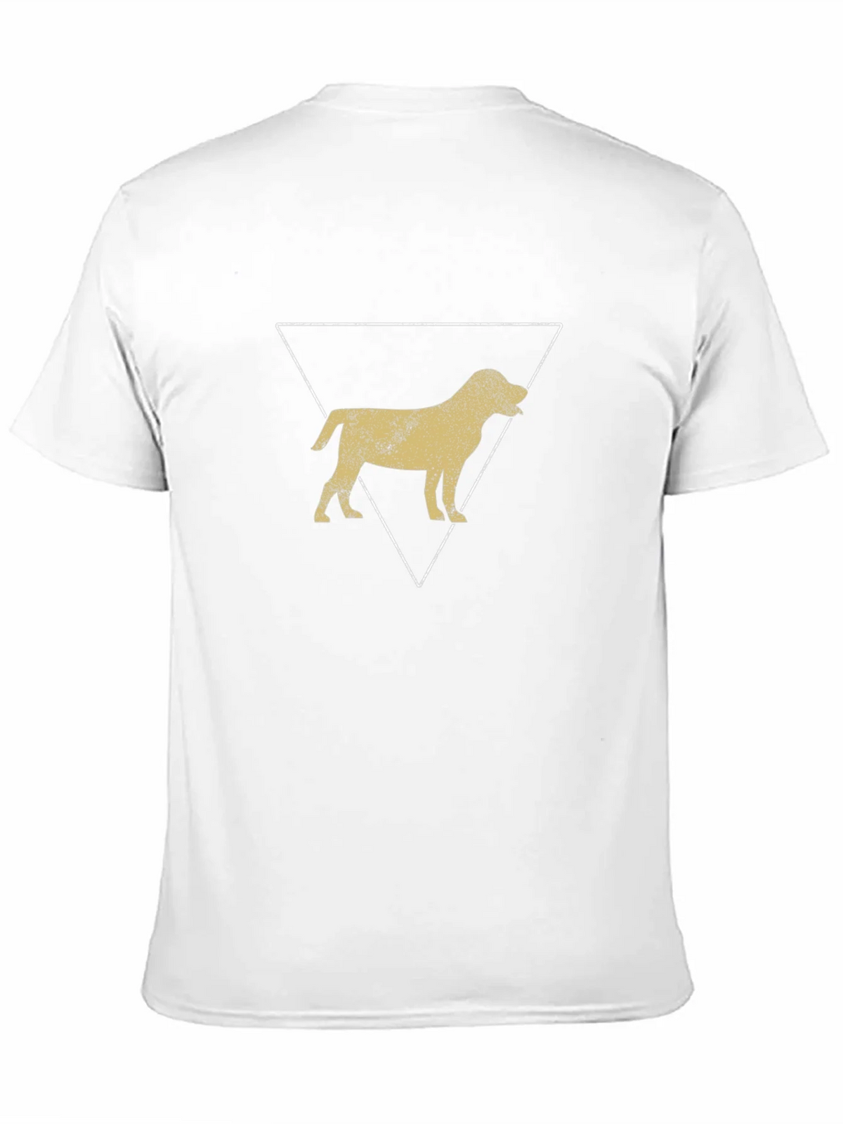 Dog Silhouette Triangle Graphic Tee - Black product image 2
