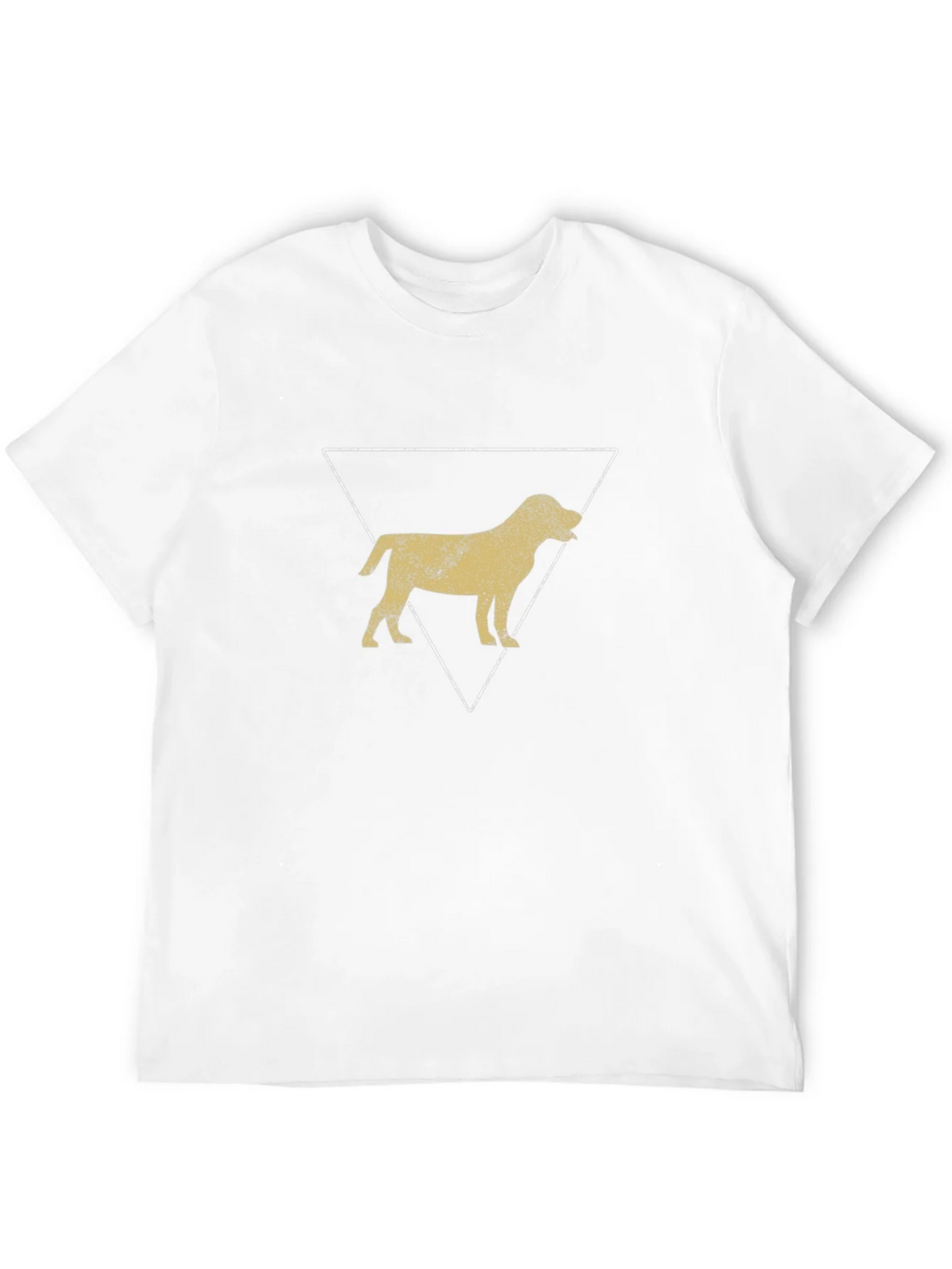 Dog Silhouette Triangle Graphic Tee - Black product image 3