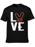 Festive Love Candy Cane Heart Graphic Tee product image 1