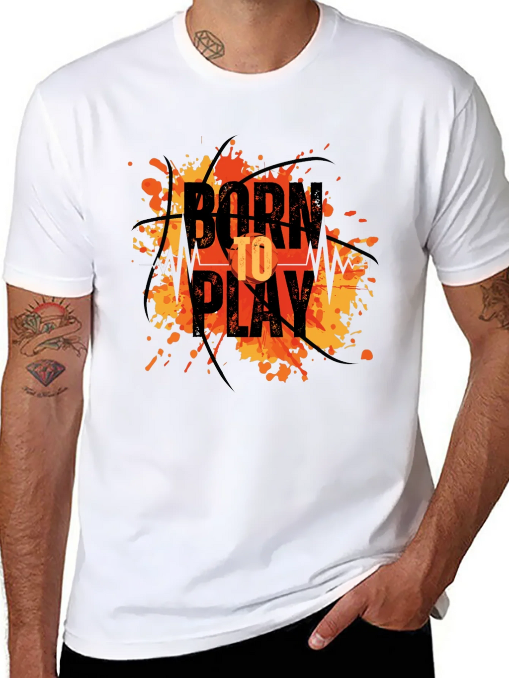 Born to Play Graphic T-Shirt - Mens Black Tee product image 10