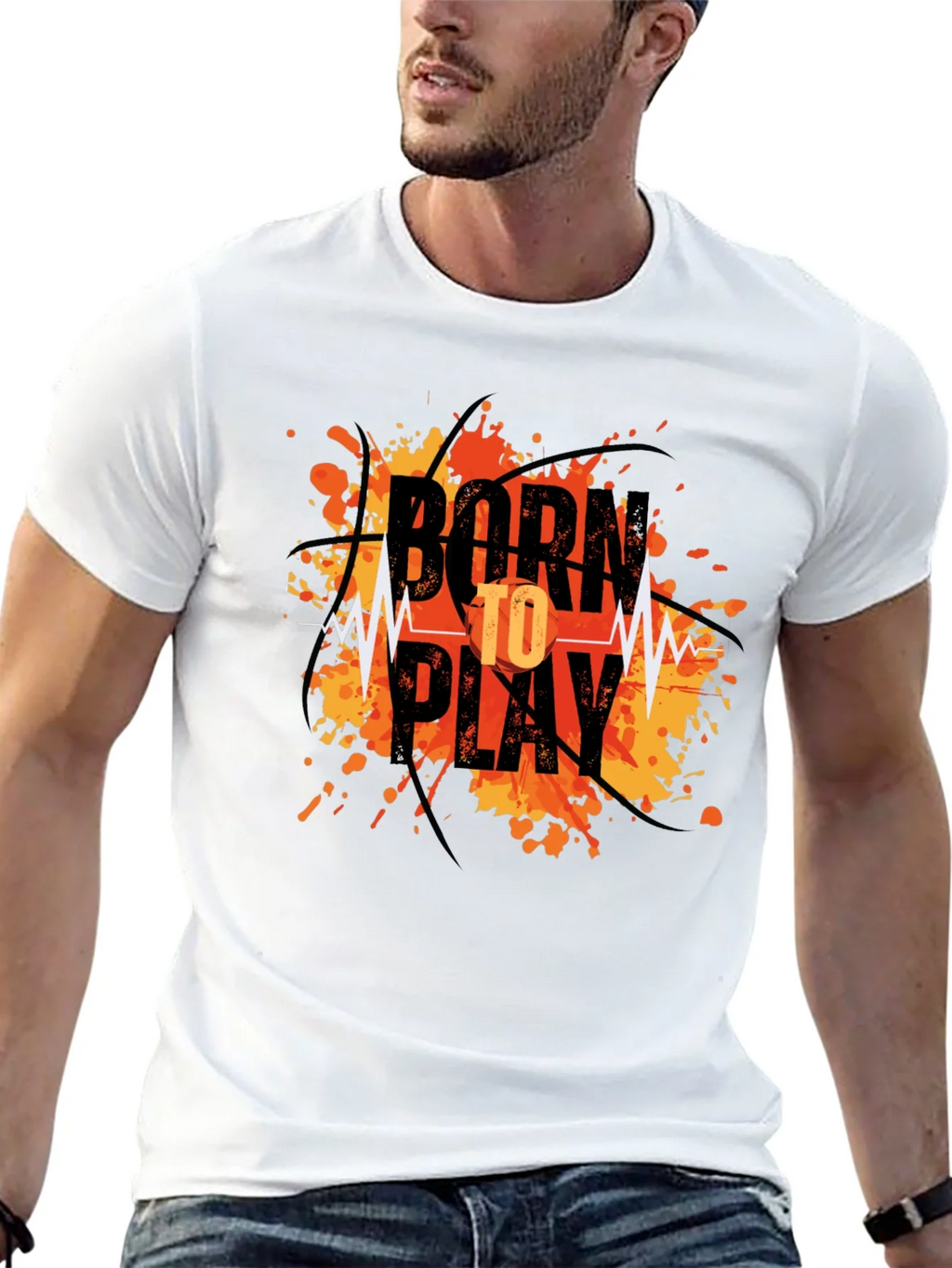 Born to Play Graphic T-Shirt - Mens Black Tee product image 4