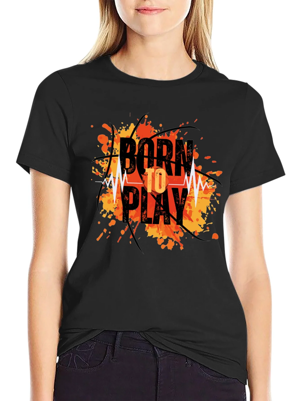 Born to Play Graphic T-Shirt - Mens Black Tee product image 5