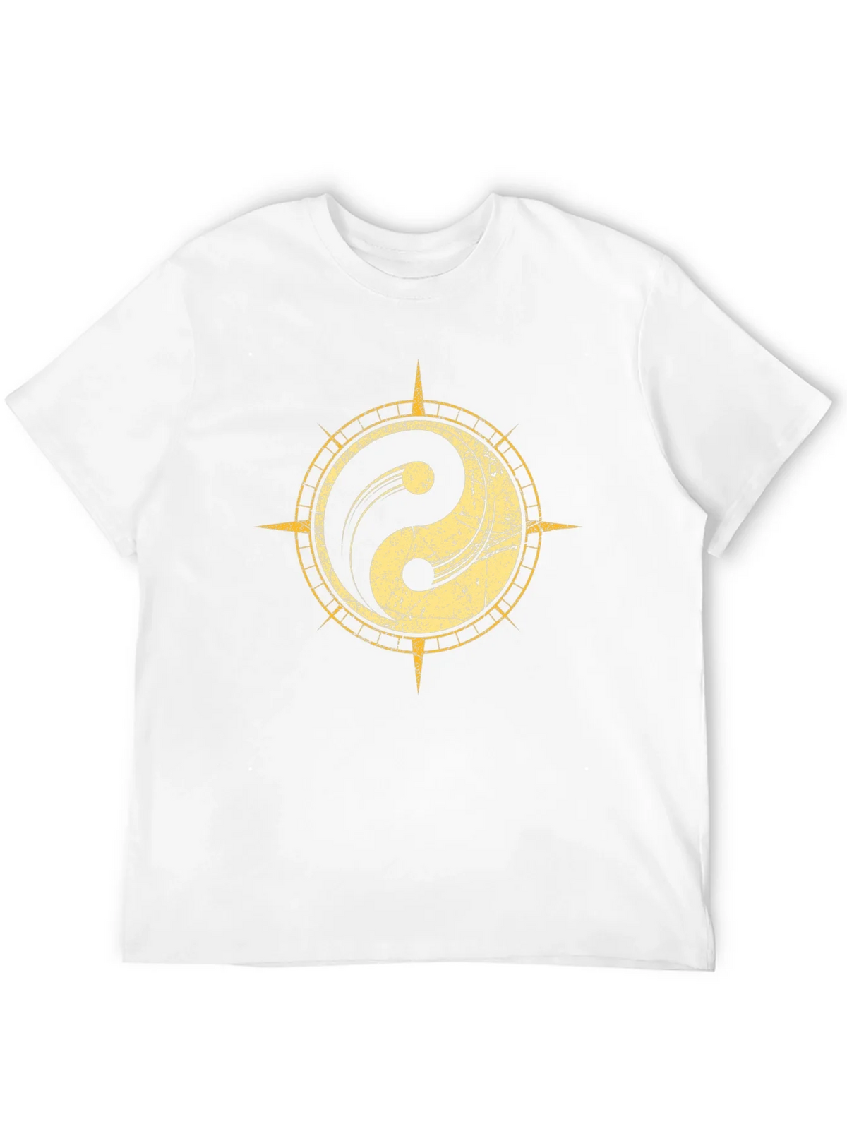 Yin Yang Compass Graphic Tee - Black product image 3