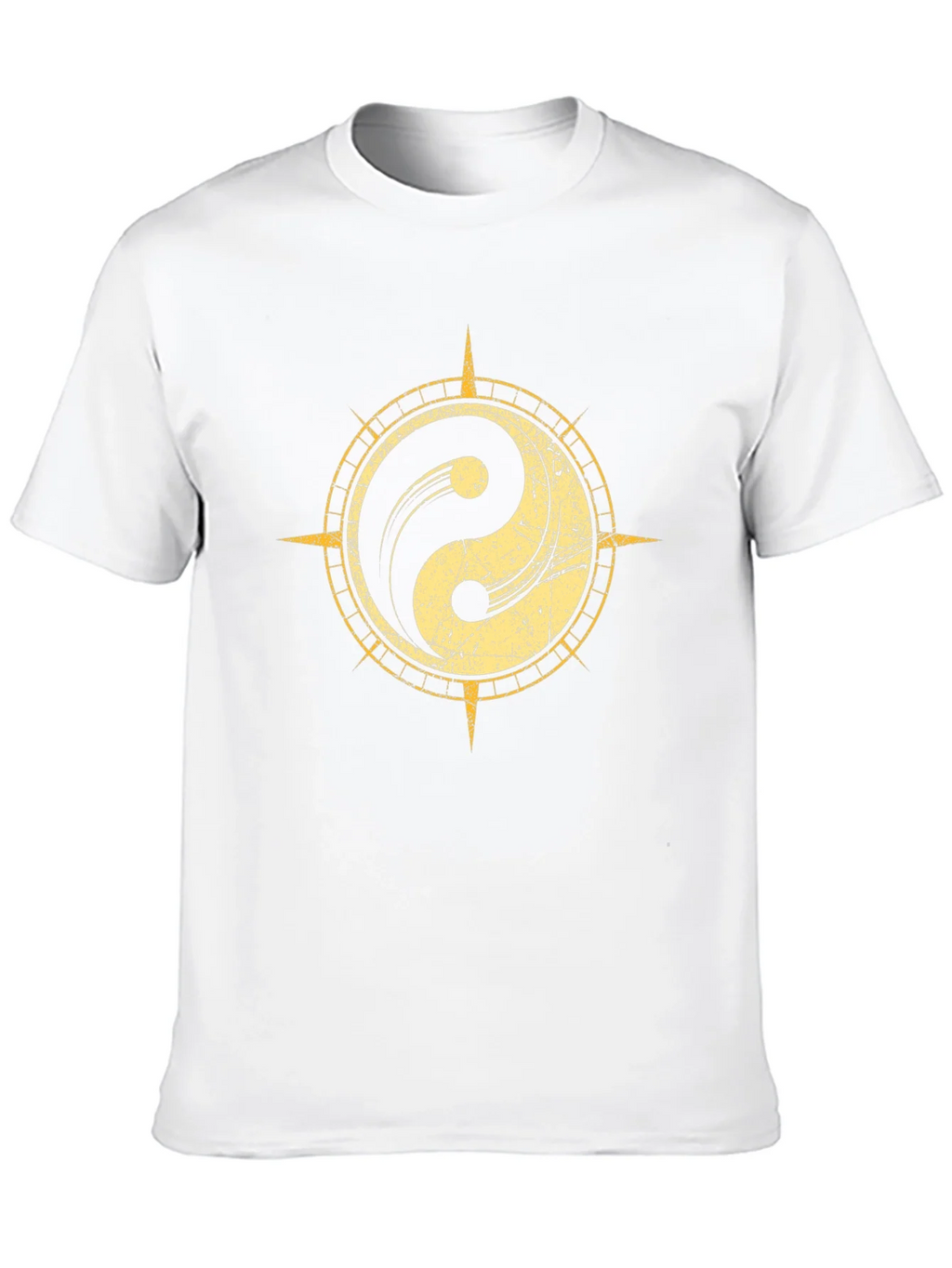 Yin Yang Compass Graphic Tee - Black product image 12