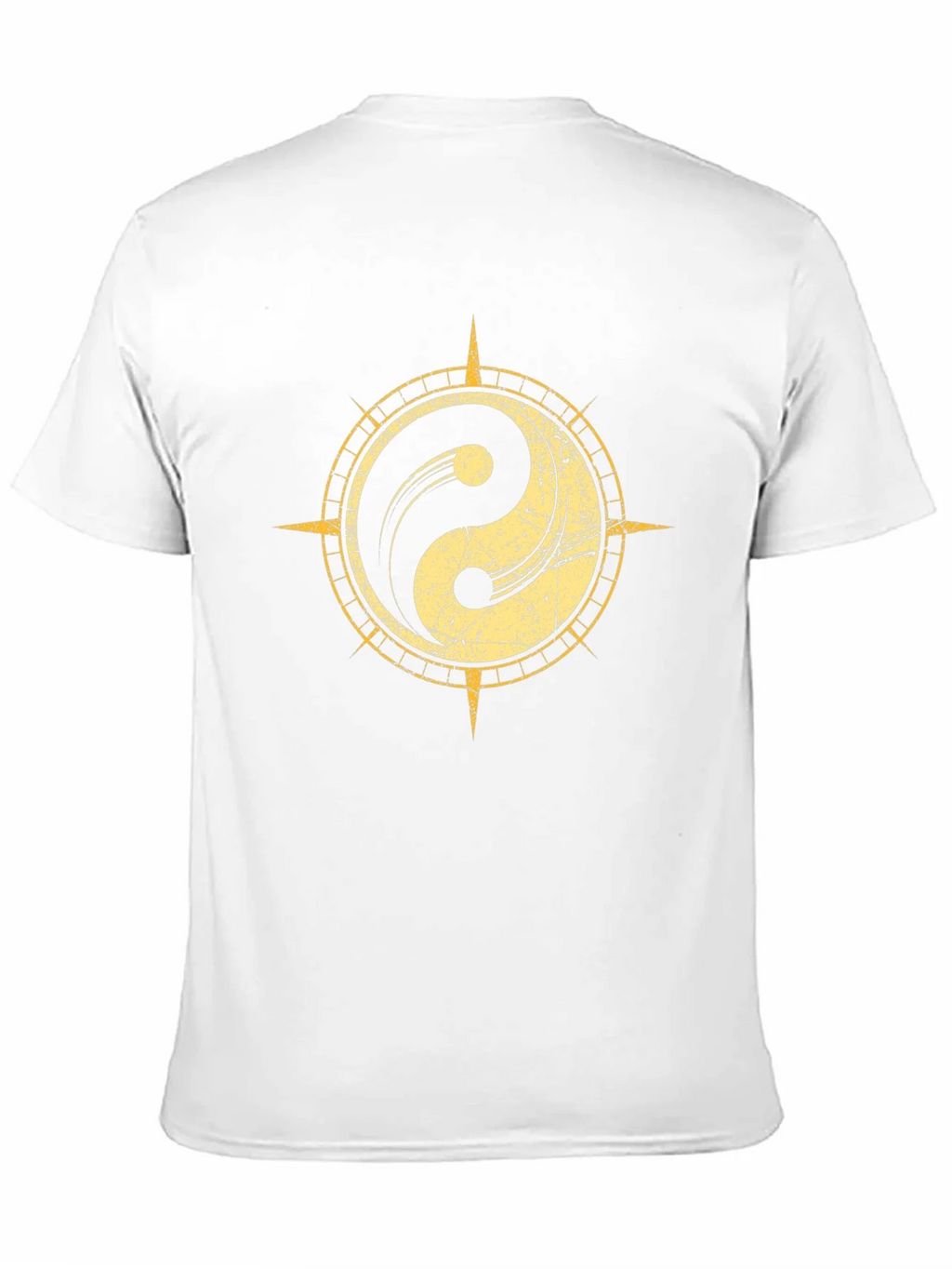 Yin Yang Compass Graphic Tee - Black product image 2