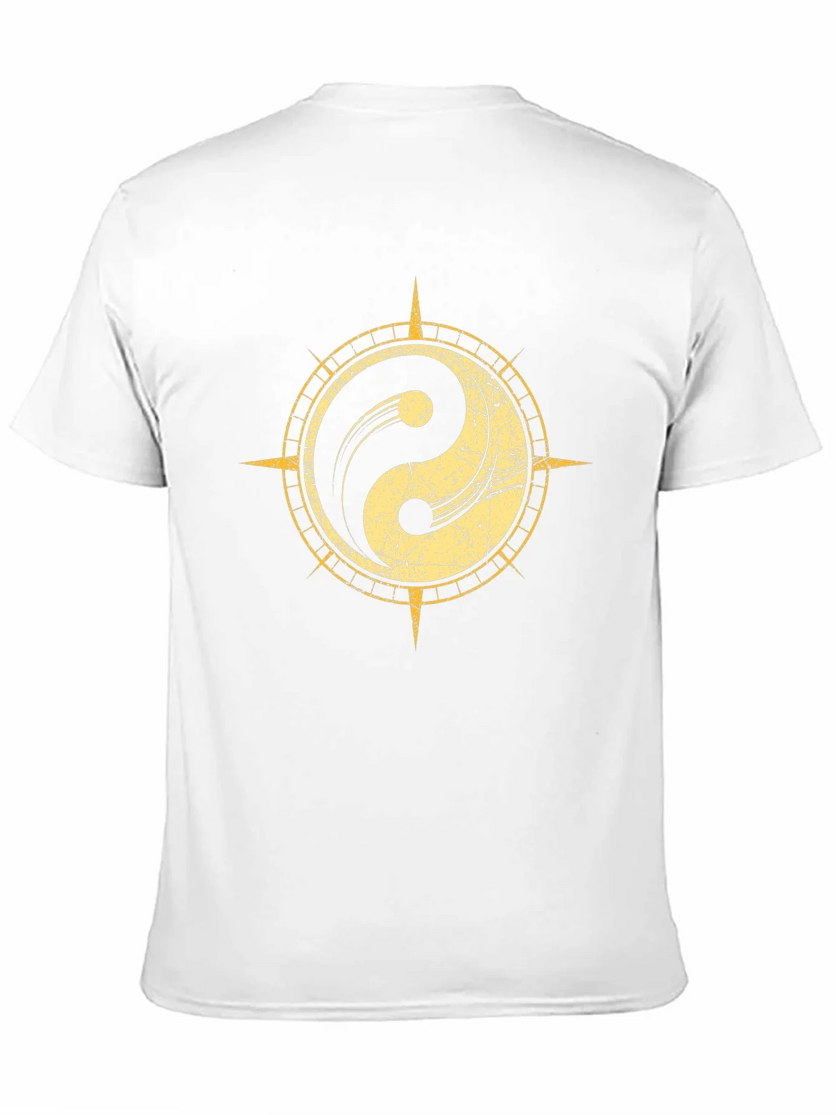 Yin Yang Compass Graphic Tee - Black product image 2