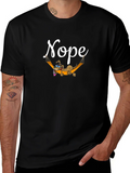 Nope Lazy Dog Hammock Graphic Tee product image 1