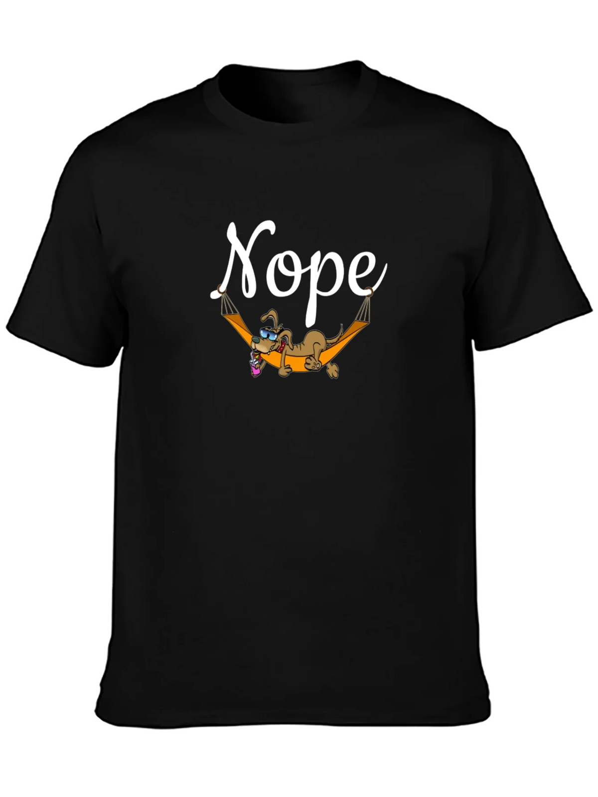 Nope Lazy Dog Hammock Graphic Tee product image 6