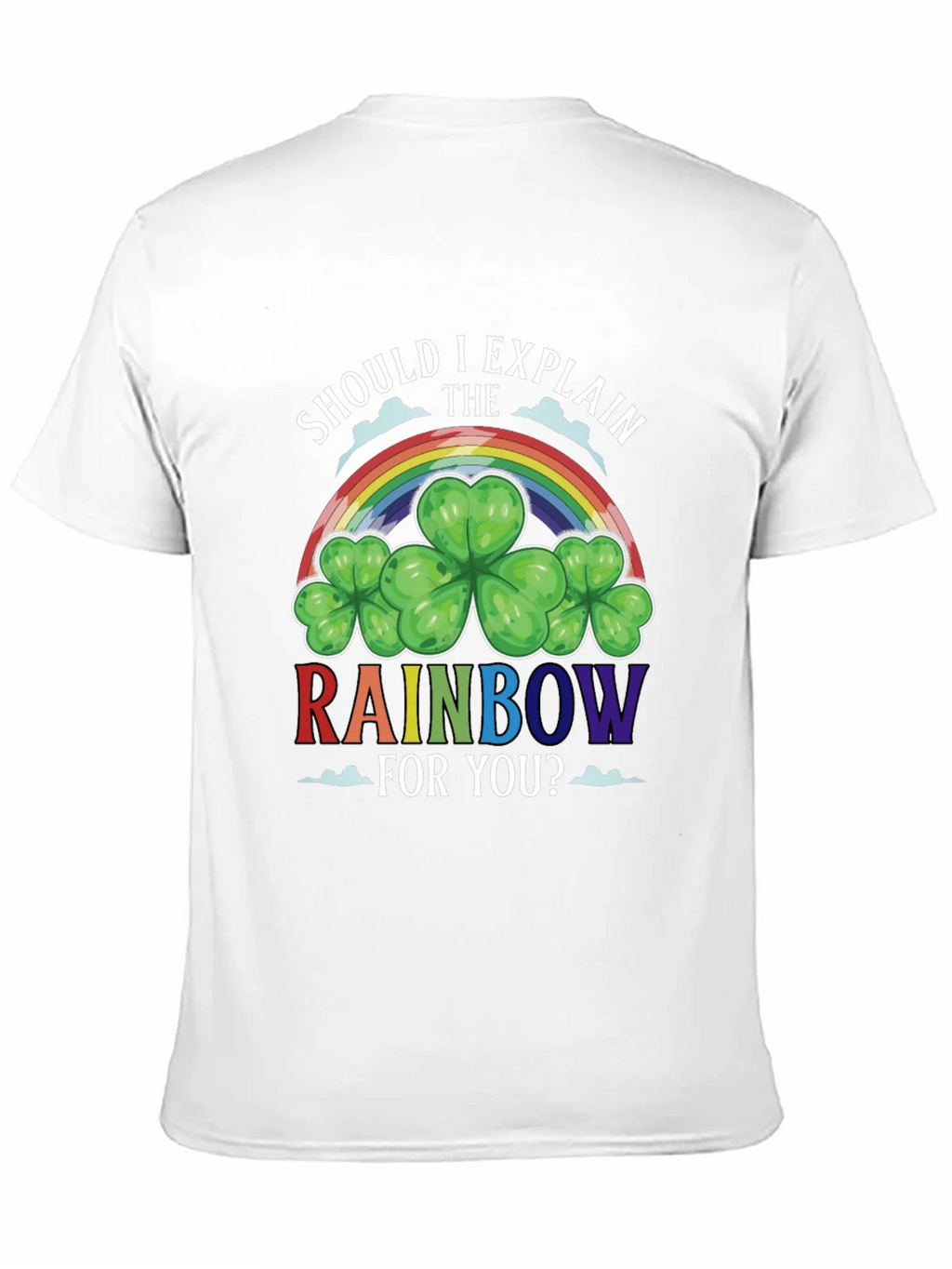 St. Patricks Day Rainbow Shamrock Tee product image 2