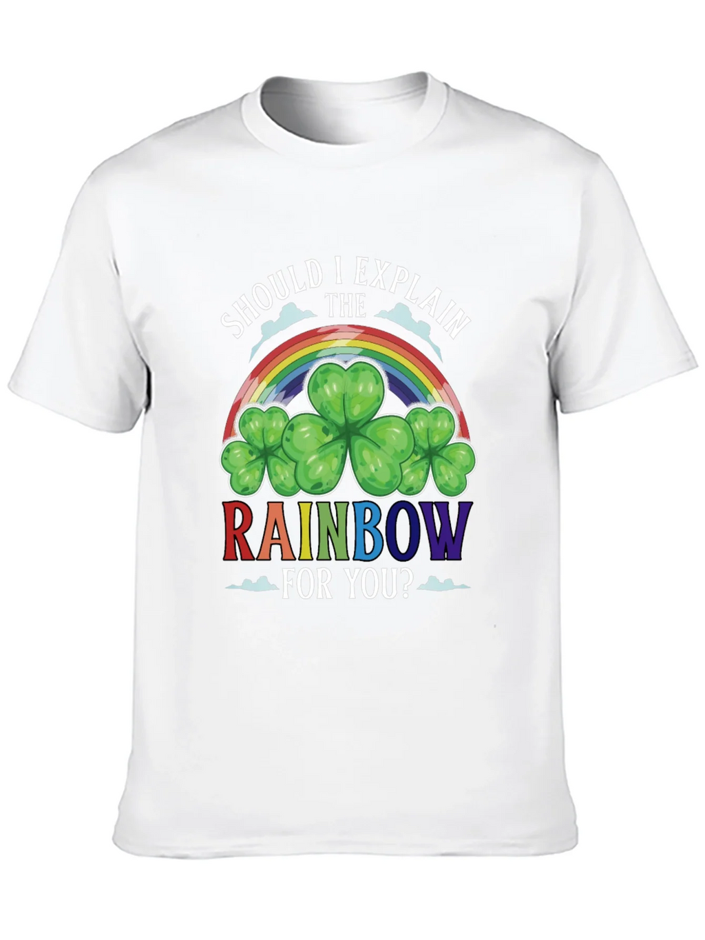 St. Patricks Day Rainbow Shamrock Tee product image 12