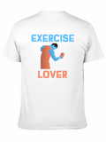 Exercise Lover Graphic Tee - Black product image 1