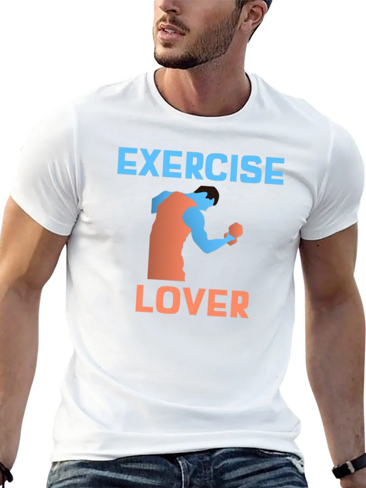 Exercise Lover Graphic Tee - Black product image 3