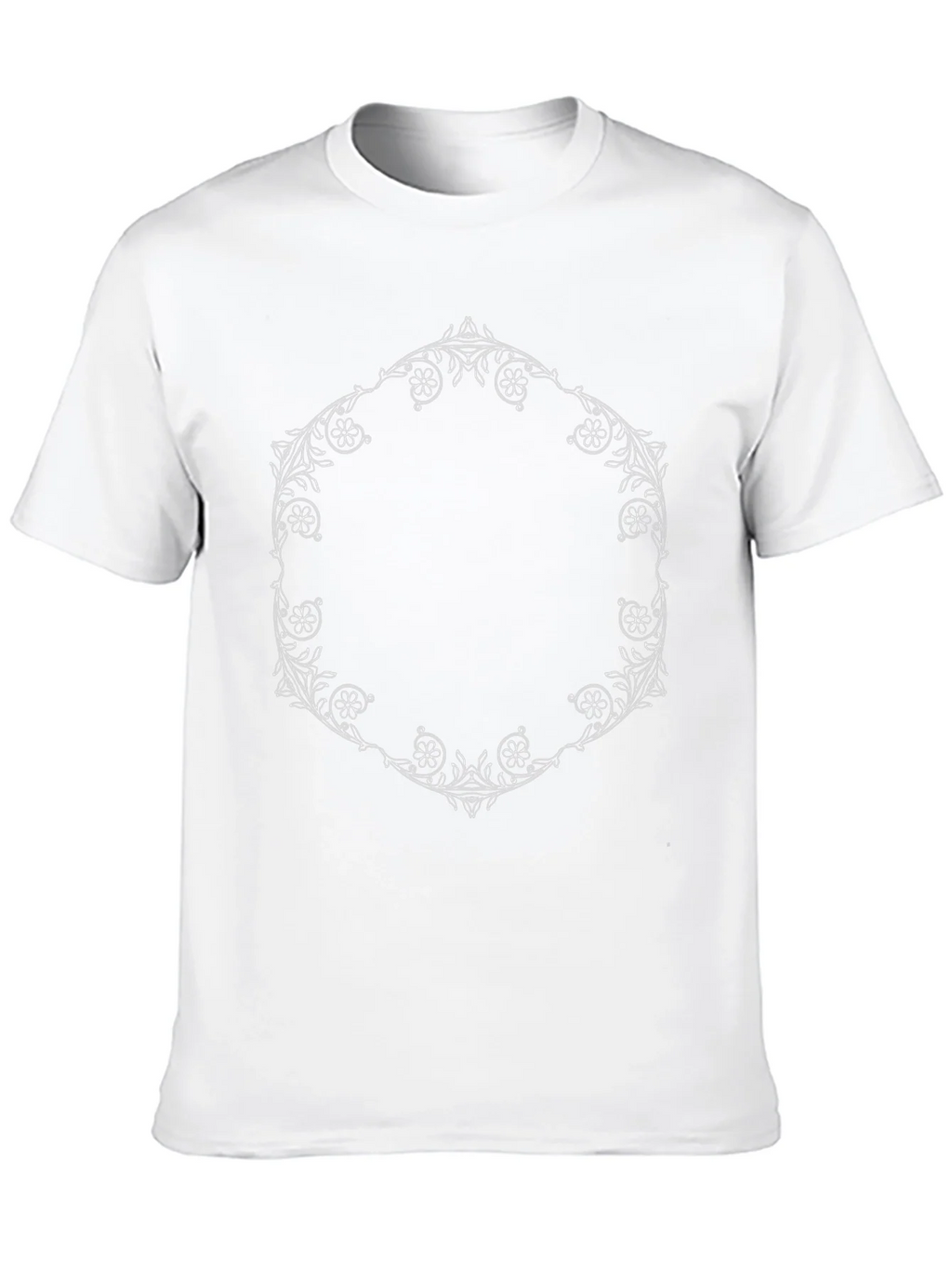Floral Hexagon Black T-Shirt product image 2