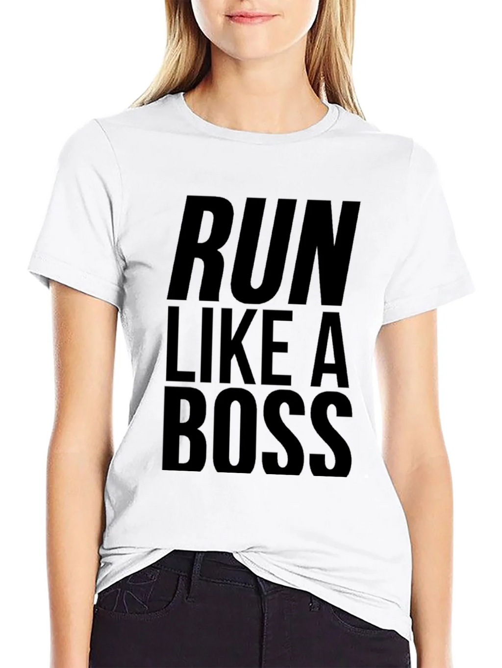 Run Like A Boss Black Tee product image 11