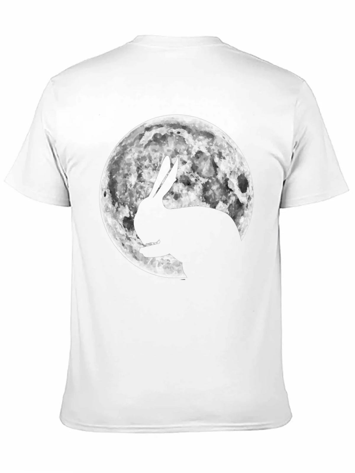 Rabbit Moon Graphic Tee - Black Cotton Blend product image 2