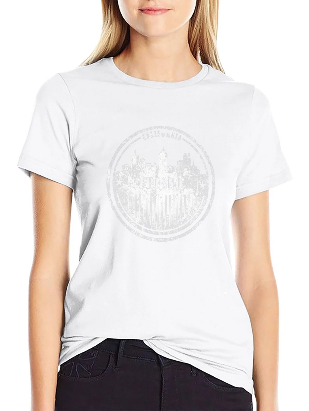 Fresno California Stamp Graphic Tee product image 11