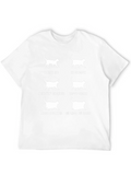 Funny Cat Chonk Chart Graphic T-Shirt product image 1