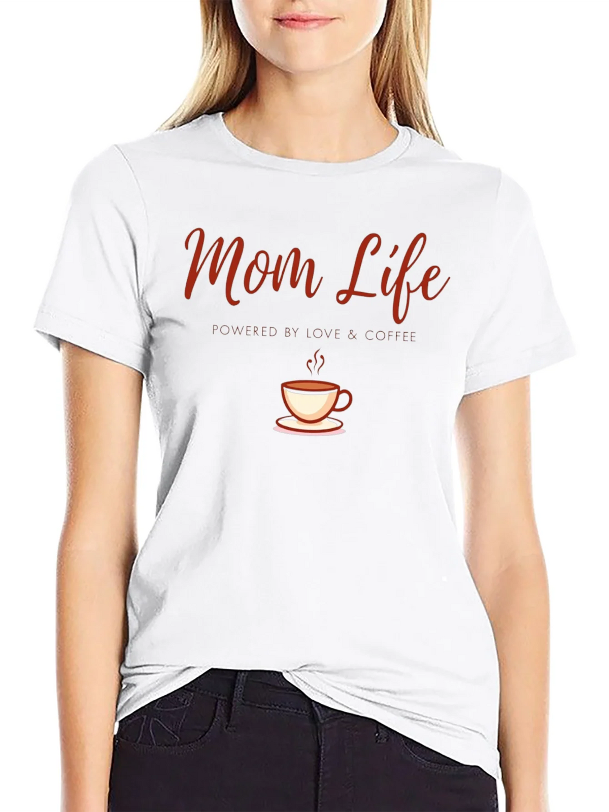 Mom Life Coffee T-Shirt - Powered by Love product image 11