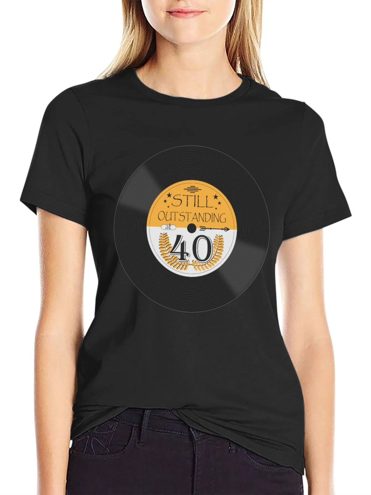Still Outstanding at 40 Black T-Shirt product image 5