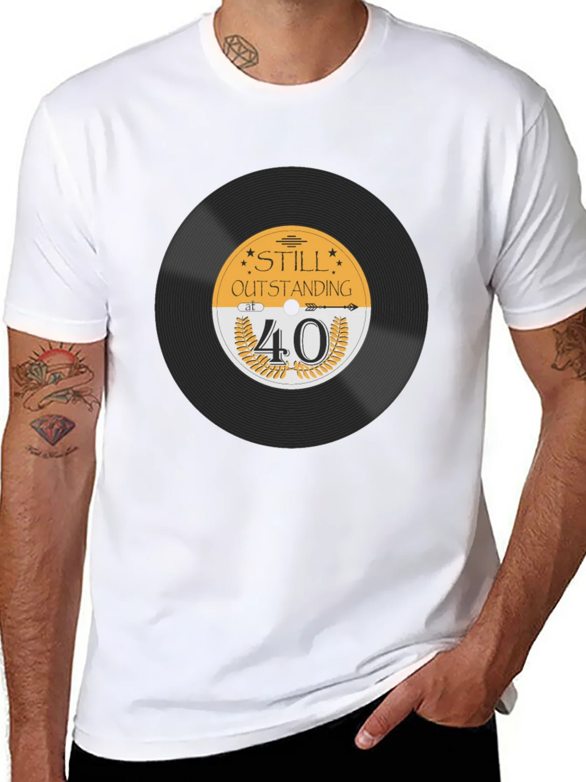 Still Outstanding at 40 Black T-Shirt product image 10