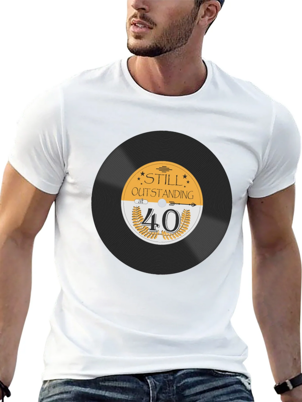 Still Outstanding at 40 Black T-Shirt product image 4