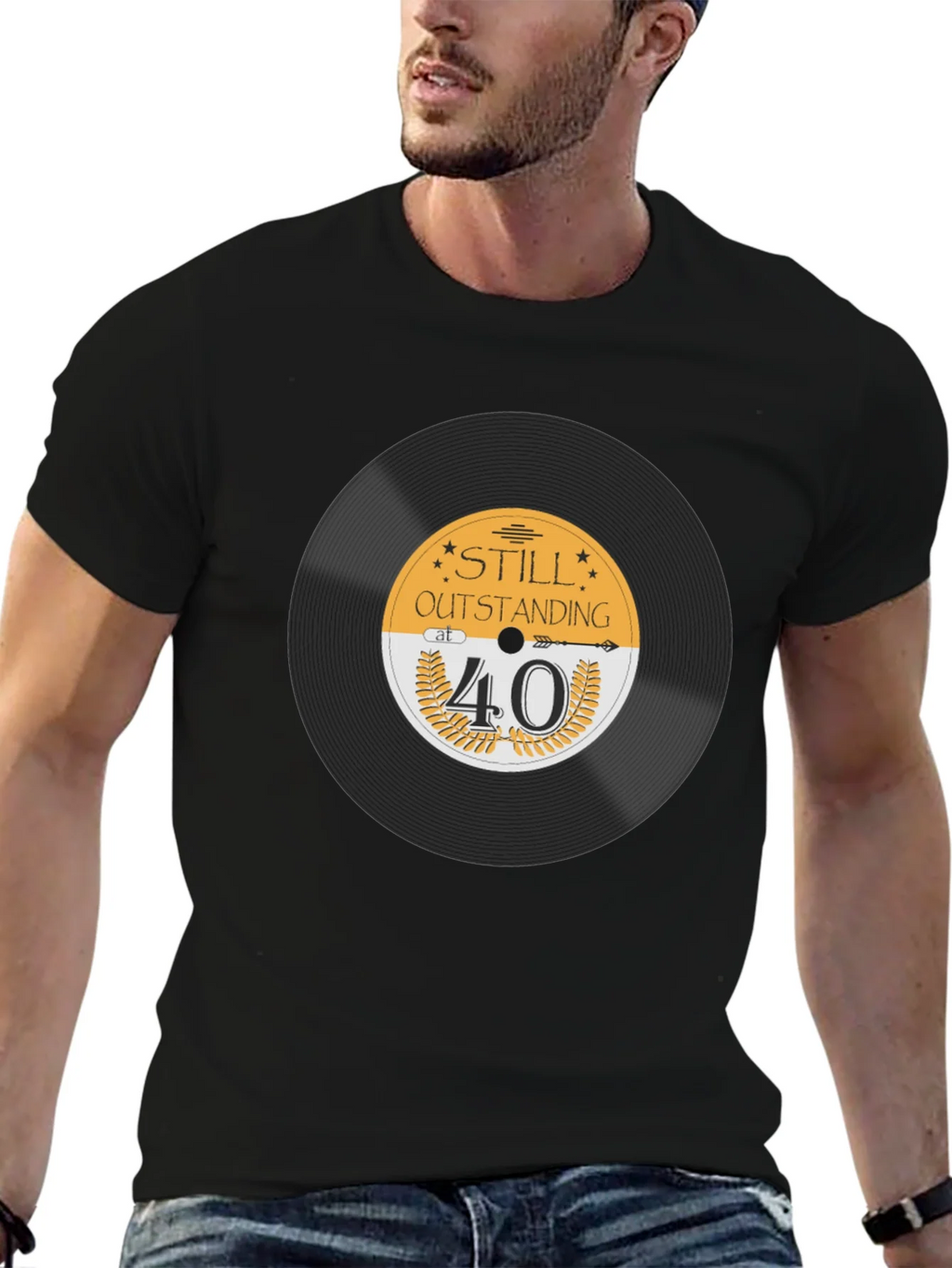Still Outstanding at 40 Black T-Shirt product image 9