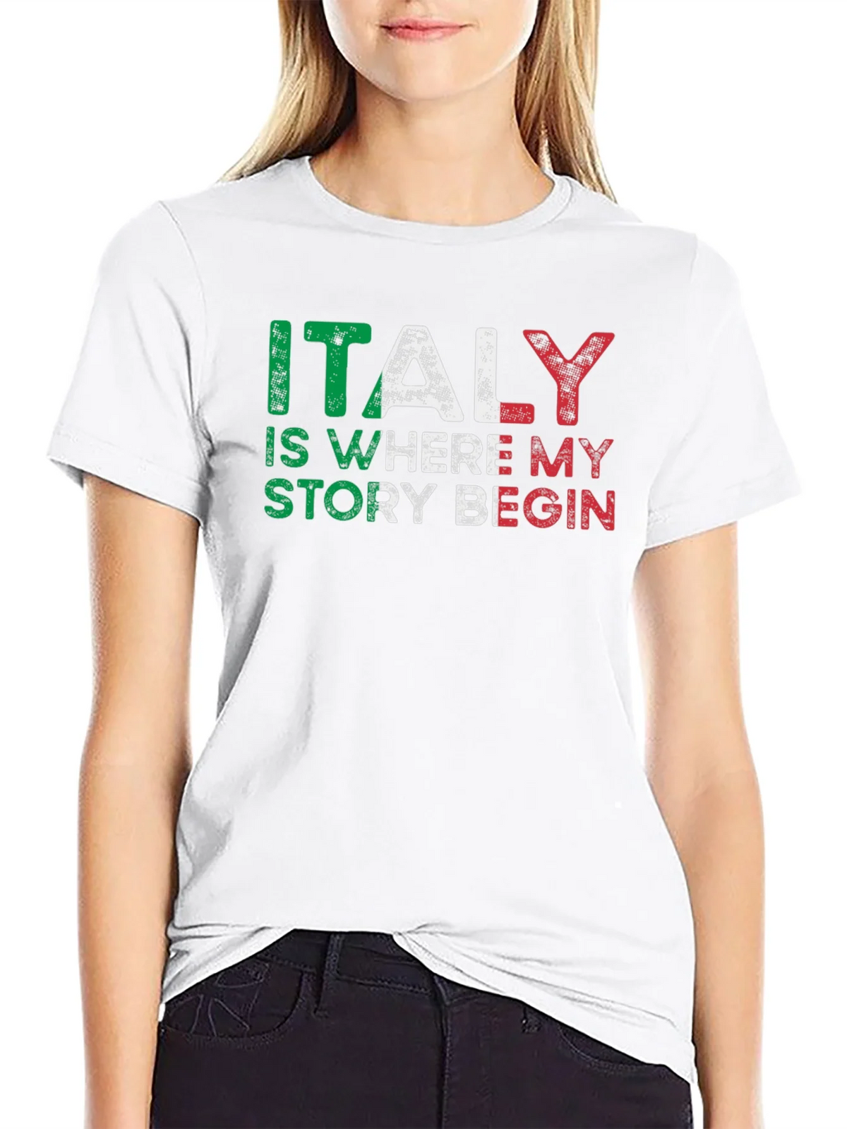 Italy Story Graphic Tee - Black product image 7
