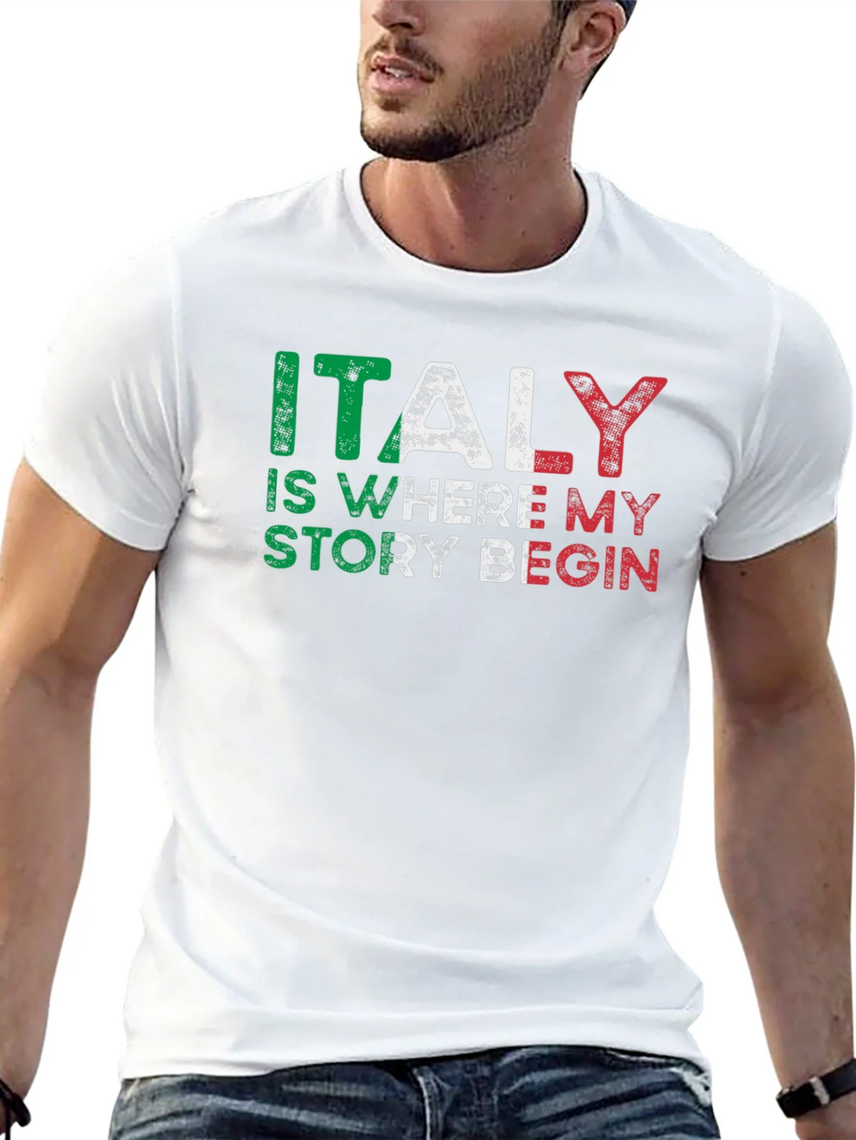 Italy Story Graphic Tee - Black product image 2