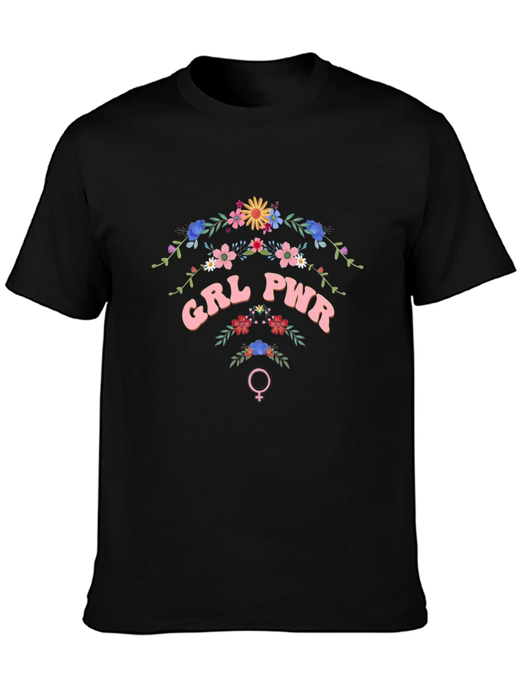 GRL PWR Floral T-Shirt - Empowering Womens Fashion product image 6