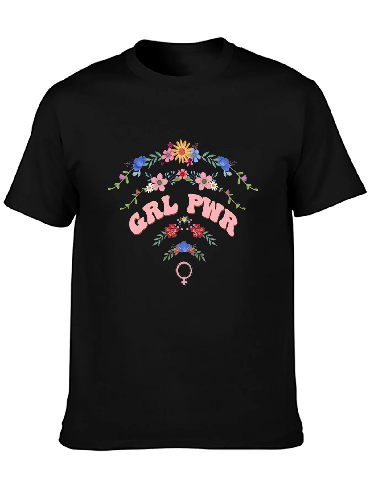GRL PWR Floral T-Shirt - Empowering Womens Fashion product image 6