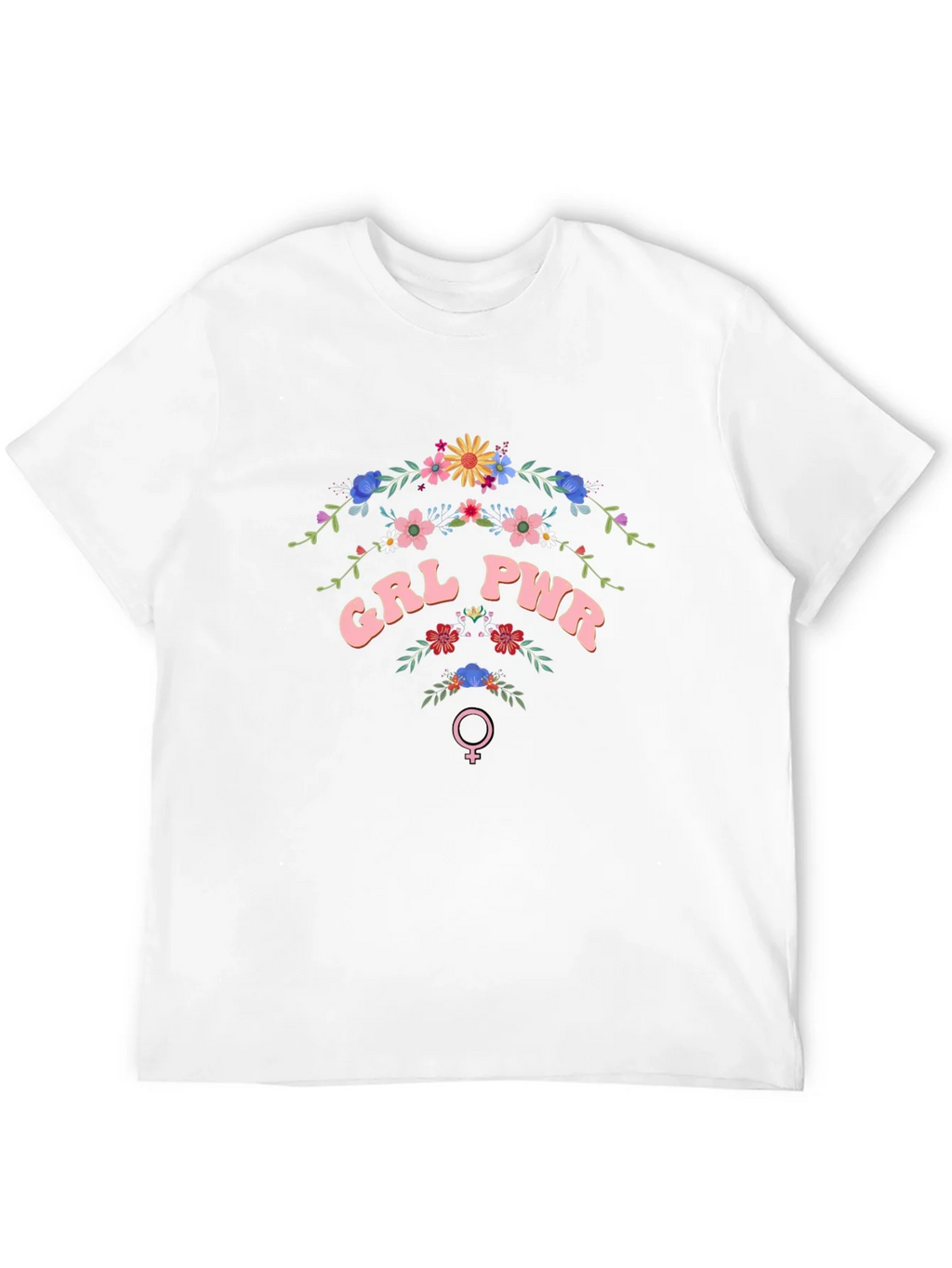 GRL PWR Floral T-Shirt - Empowering Womens Fashion product image 3