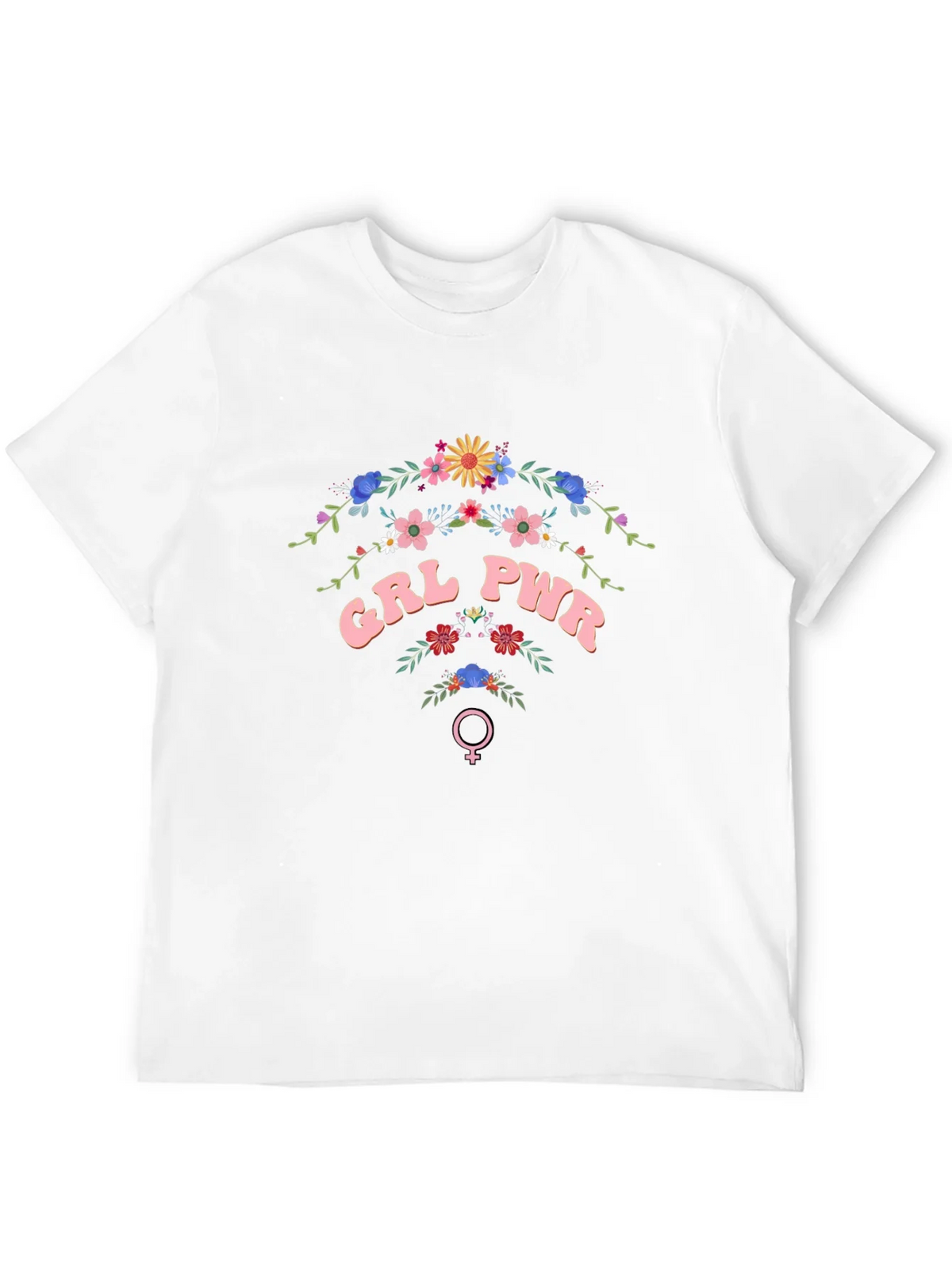 GRL PWR Floral T-Shirt - Empowering Womens Fashion product image 3