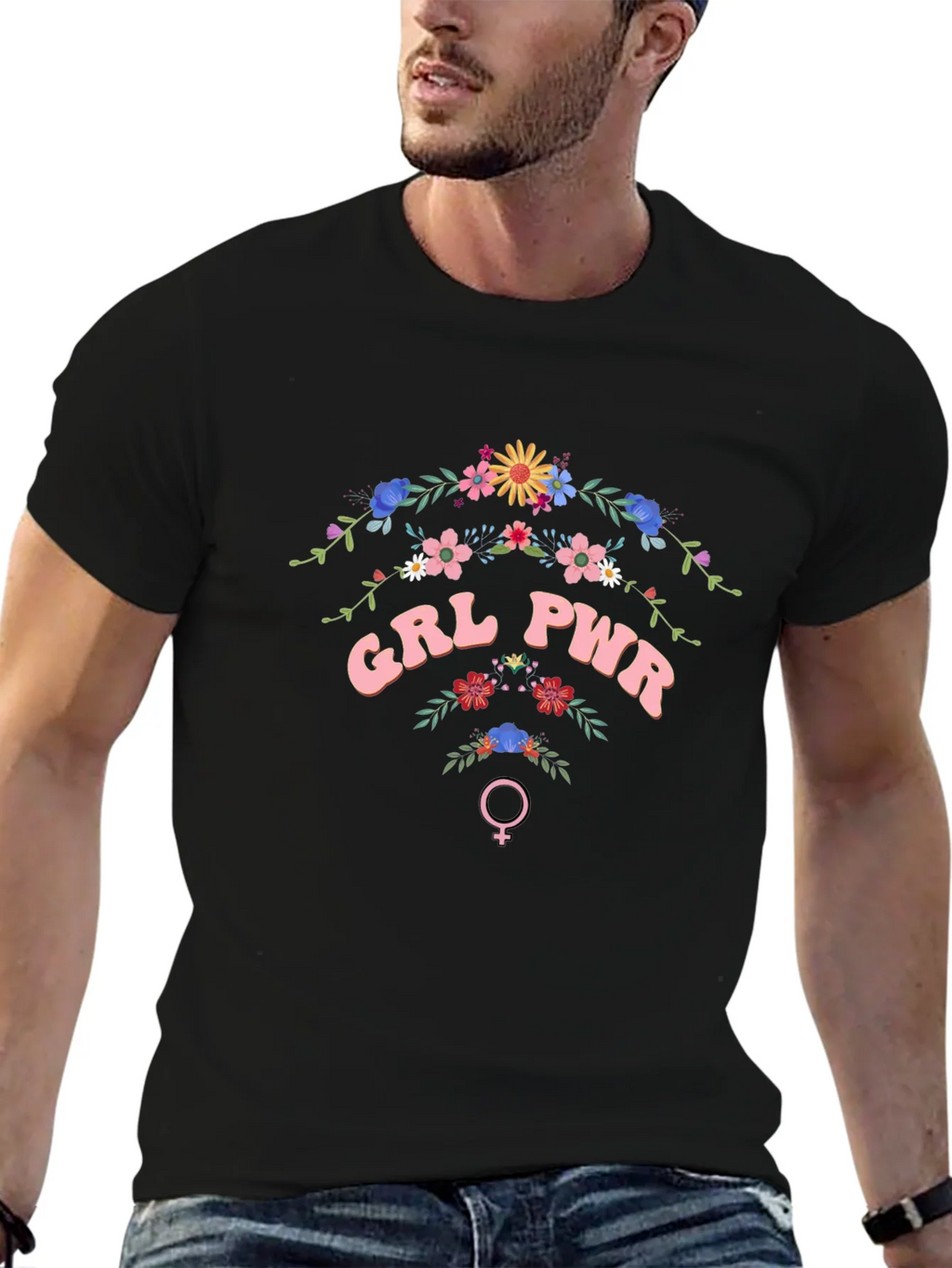 GRL PWR Floral T-Shirt - Empowering Womens Fashion product image 9