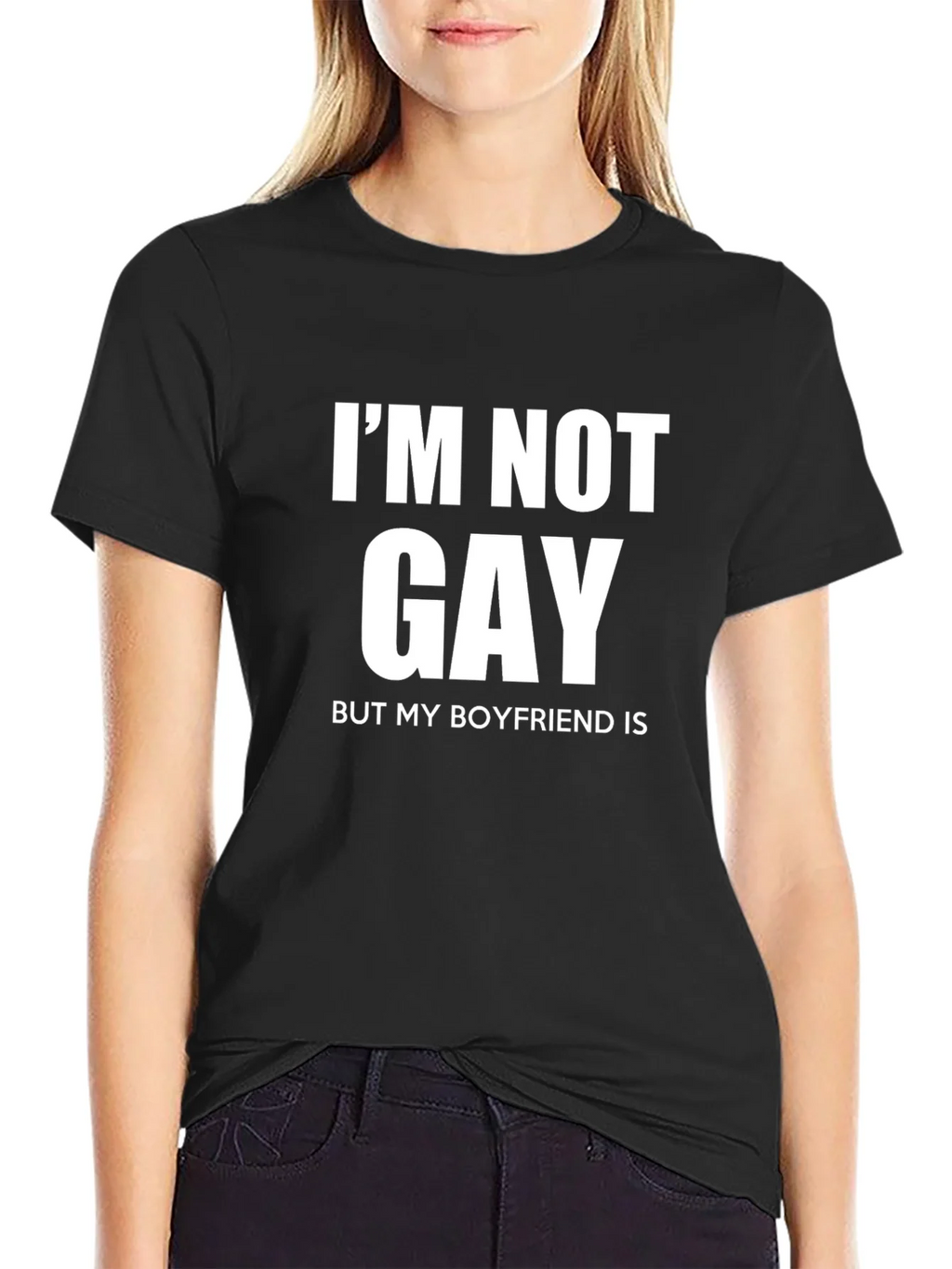 Im Not Gay But My Boyfriend Is Graphic T-Shirt product image 5
