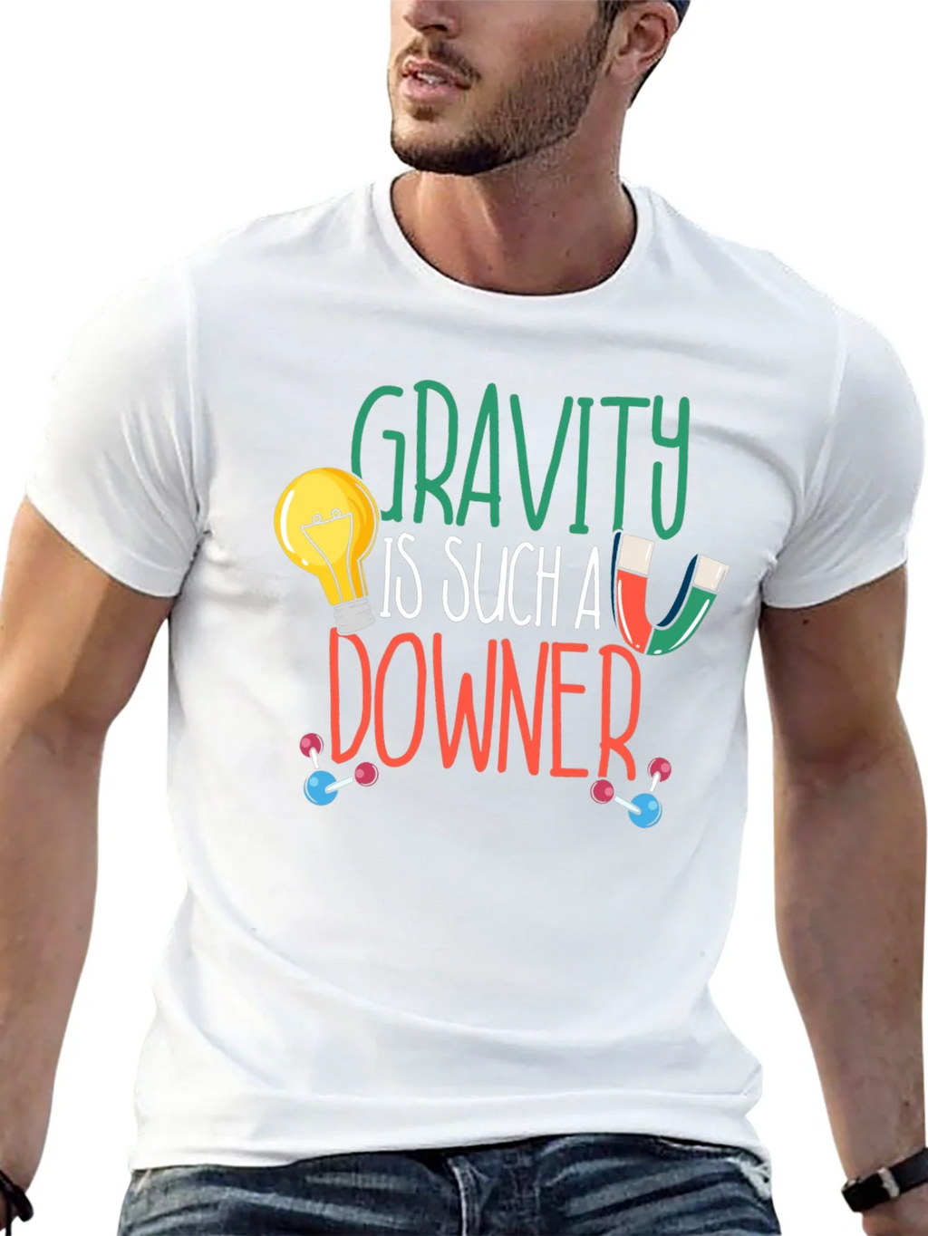 Gravity Is Such A Downer Graphic Tee product image 3