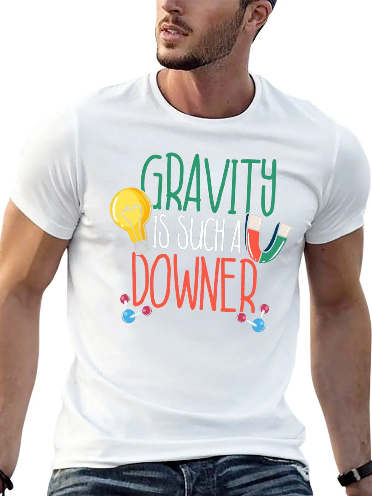 Gravity Is Such A Downer Graphic Tee product image 3
