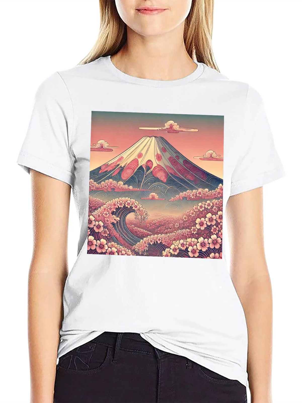 Mount Fuji Wave Graphic Tee product image 11