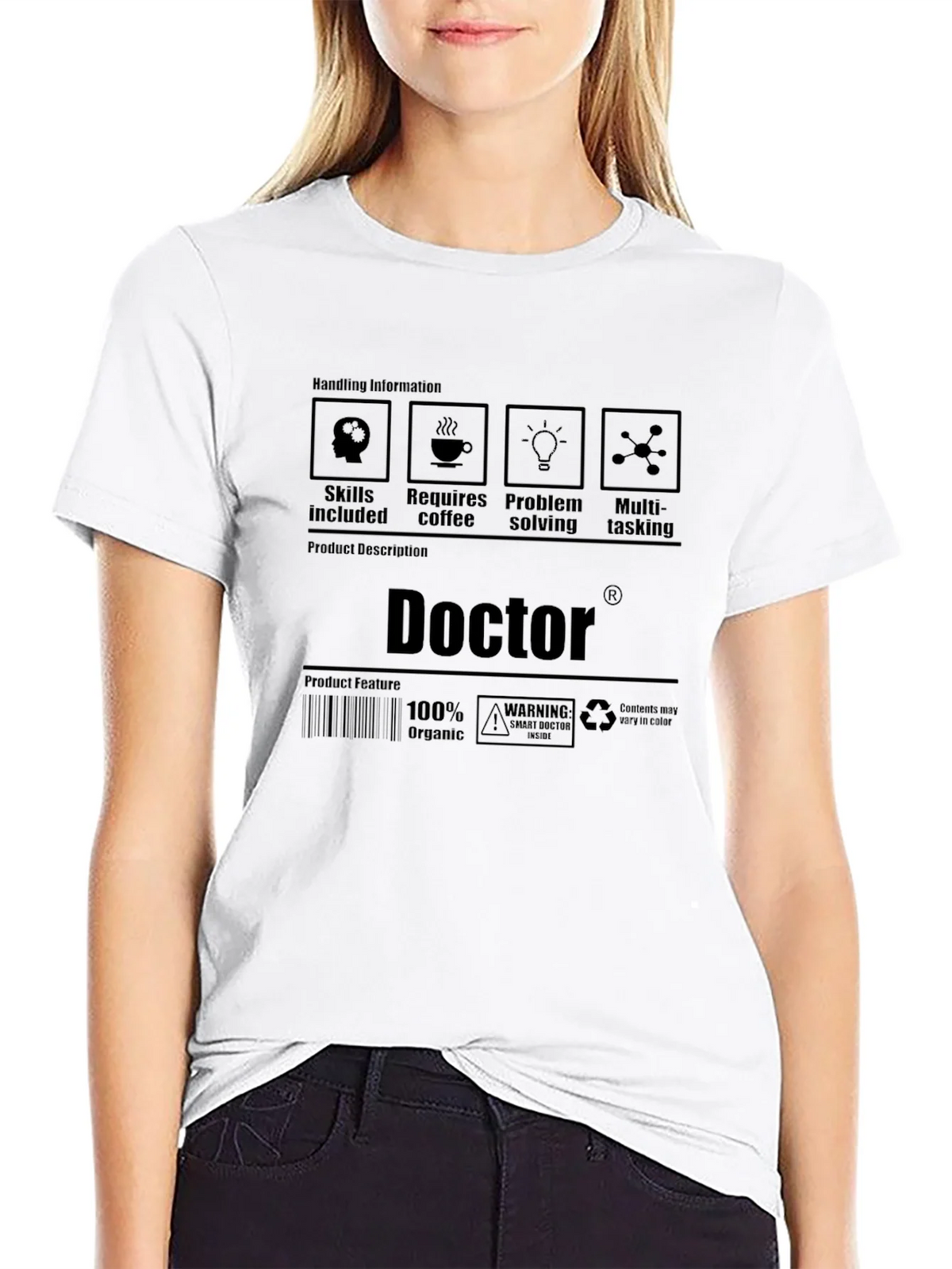 Doctor Skills T-Shirt: Coffee Problem Solving Multi-Tasking product image 1