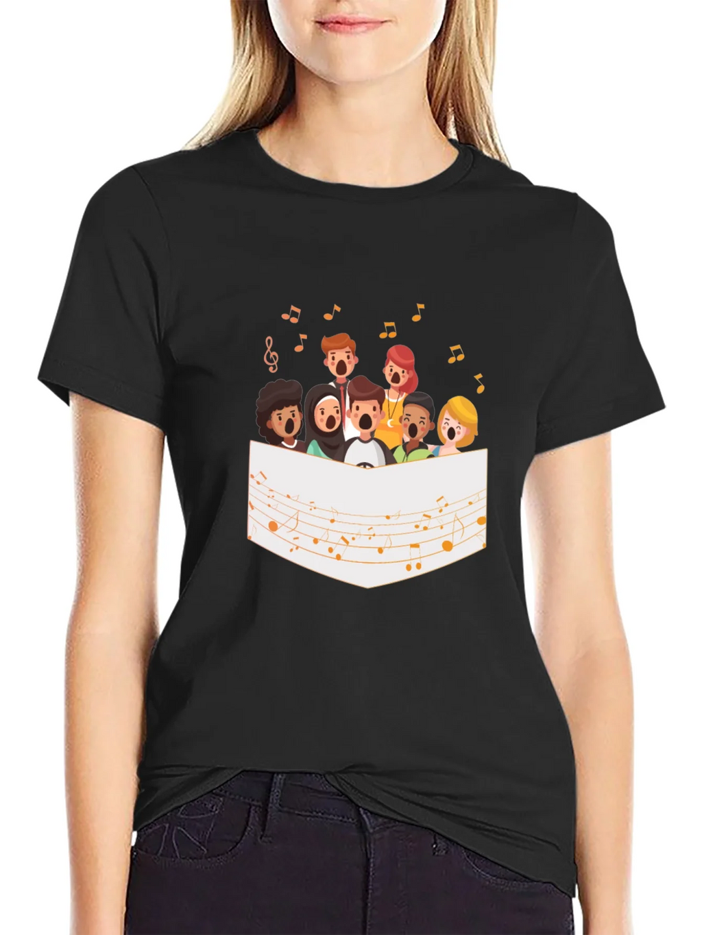 Choir Graphic Tee - Black product image 1